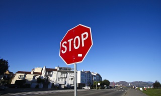 Radar au panneau stop